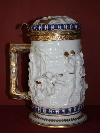 Porcelain and gilded metal tankard, Ginori, Italy, late 19th-/early 20th-century. - Picture 01