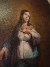 'Mater Misericordiae', olio su tela di  Joseph Ren Gouzou (Saint Brieuc 1821- Nantes 1880). - Foto 03