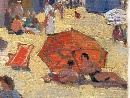 Sabaudia, olio su cartone, firmato Luigi Polverini (Roma 1903-1960). - Foto 03