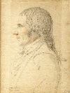 Filippo Raffaelli's portrait, lapis on paper, Italy, c. 1790 - Picture 01