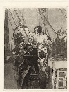 La femme et la guerre, aquatint by Drian (1885-1961), France, c. 1920. - Picture 01