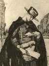 La femme et la guerre, aquatint by Drian (1885-1961), France, c. 1920. - Picture 02