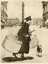 La femme et la guerre, acquatinta, firmata Drian (1885-1961), Francia, 1920 ca. - Foto 01