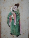 Figure tradizionali cinesi , quattro acquerelli su carta di riso, Cina,  seconda met del XIX secolo. - Foto 05