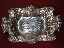 Silver plated decorative tray, France or Germany, late XIX century. - Picture 01
