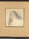  Head of a woman, pencil drawing on paper, napolitan school, late XIX century. - Picture 03