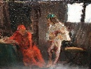 'Two figures', oil on paperboard, sketch by Domenico Morelli (Naples 1823-1901). - Picture 06