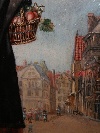 Donna di ritorno dal mercato, olio su tavola, Fiandre, firmato e datato 'Maes 1831'. - Foto 04