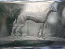 Vassoietto in cristallo soffiato, molato ed intagliato, montatura in argento, Parigi 1925 ca. - Foto 02