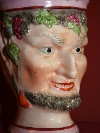 Tazza in porcellana a forma di testa di satiro, Staffordshire, Regno Unito, 1820 circa. - Foto 02