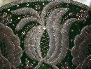 Kokoshnik, in russo, кокошник, ricamato con fili d'argento su velluto di seta, governatorato di Mosca, fine del XVIII-inizi del XIX secolo. - Foto 05
