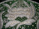 Kokoshnik, in russo, кокошник, ricamato con fili d'argento su velluto di seta, governatorato di Mosca, fine del XVIII-inizi del XIX secolo. - Foto 06