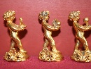 Ten place card holders. Gilded silver Puttos, Florence, Italy, mid of XX century. - Picture 02