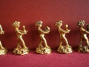 Ten place card holders. Gilded silver Puttos, Florence, Italy, mid of XX century. - Picture 03