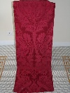  Floral damask panels, ruby red silk on satin ground, Genes, Italy, late 17th century. - Picture 01
