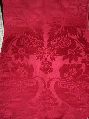  Floral damask panels, ruby red silk on satin ground, Genes, Italy, late 17th century. - Picture 03