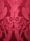  Floral damask panels, ruby red silk on satin ground, Genes, Italy, late 17th century. - Picture 07