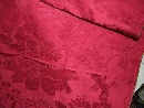 Floral damask panel, ruby red silk on satin ground, Genes (?), Italy, early 18th century. - Picture 05
