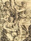'La metamorfosi in fiori ed api di Florilla e Melissa', incisione a bulino di Johann Friedrich Greuter (Strasburgo 1590/93-Roma 1662). - Foto 02