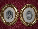 Pair of frames in wood and stucco gilded gold leaf, France, c. 1850. - Picture 09