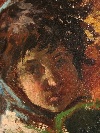 'Bambina', olio su tela, scuola napoletana, 1880 ca. - Foto 03