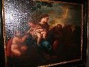 'Riposo nella fuga in Egitto', olio su tela, scuola napoletana della seconda met del XVII secolo.  - Foto 02