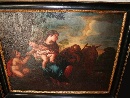 'Riposo nella fuga in Egitto', olio su tela, scuola napoletana della seconda met del XVII secolo.  - Foto 03