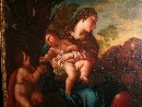 'Riposo nella fuga in Egitto', olio su tela, scuola napoletana della seconda met del XVII secolo.  - Foto 04