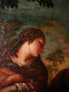 'Riposo nella fuga in Egitto', olio su tela, scuola napoletana della seconda met del XVII secolo.  - Foto 05