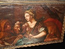 'Giuditta e Oloferne', olio su tela, scuola emiliana della met del XVII secolo. - Foto 01