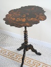 A black and gold painted tripod table, United Kingdom, c. 1850  - Picture 01