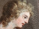 'Allegoria della Rimembranza', scuola di Angelika Kauffmann (Coira, Svizzera 1741 Roma 1807), olio su metallo, Inghilterra, 1780 ca. - Foto 04