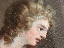 'Allegoria della Rimembranza', scuola di Angelika Kauffmann (Coira, Svizzera 1741� Roma 1807), olio su metallo, Inghilterra, 1780 ca. - Foto 04