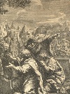 'Coriolano e gli ambasciatori
romani', incisione a bulino di Charles de La Haye (1641-?) da un disegno di Ciro Ferri (1634-1689).
 - Foto 02
