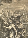 'Coriolano e gli ambasciatori
romani', incisione a bulino di Charles de La Haye (1641-?) da un disegno di Ciro Ferri (1634-1689).
 - Foto 02