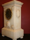 An alabaster table clock, Italy, Volterra, c.1830. - Picture 02