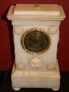 An alabaster table clock, Italy, Volterra, c.1830. - Picture 04