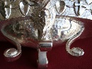 Navicella portaincenso in metallo argentato, Italia, inizi del XX secolo. - Foto 08