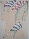 Kimono, coloured and gilded woodblock print, Japan, Kyoto, Showa era, c. 1930.  - Picture 03