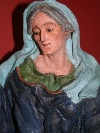 'S.Anna e Maria bambina', grande scultura in cartapesta dipinta, Lecce, fine del XVIII secolo. - Foto 02