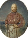 'Giuseppe Garibaldi' (Nizza 1807-Caprera 1882), acquerello e olio su cartoncino, Italia, 1870 ca. - Foto 01