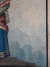 Costume di Pietraroja, Regno delle due Sicilie, grande acquerello su carta, Napoli, fine del XVIII secolo. - Foto 07