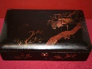 Grande scatola di lacca nera con applicazione di rame, Giappone, fine del periodo Meiji (1868-1912), circa 1890. - Foto 02