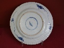 A blue and white plate with flowers sprays, Kangxi (16541722) period, Qing dynasty. - Picture 06