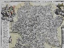 'Urbis Romae Veteris ac Modernae accurata delineatio', acquaforte acquerellata a mano di Johannes Baptiste Homann (1663-1724), Norimberga, 1720.  - Foto 01