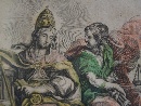 'Urbis Romae Veteris ac Modernae accurata delineatio', acquaforte acquerellata a mano di Johannes Baptiste Homann (1663-1724), Norimberga, 1720.  - Foto 03