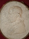 Leone XII Sermattei della Genga (Fabriano 1760- Roma 1829), impronta in scagliola, Roma, 1825 ca. - Foto 03