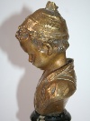 'Scugnizzo', scultura in bronzo naturale di Giuseppe D'Aste (Napoli 1881 - Francia 1945), 1910 ca.  - Foto 02