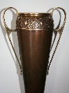 A Carl Deffner Art Nouveau Copper and Brass Vase, Esslingen, Germany, c. 1905. - Picture 02