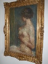 'The Model', oil on canvas by Angelo Dall'Oca Bianca (Verona, Italy, 1858 - 1942), 1912. - Picture 01